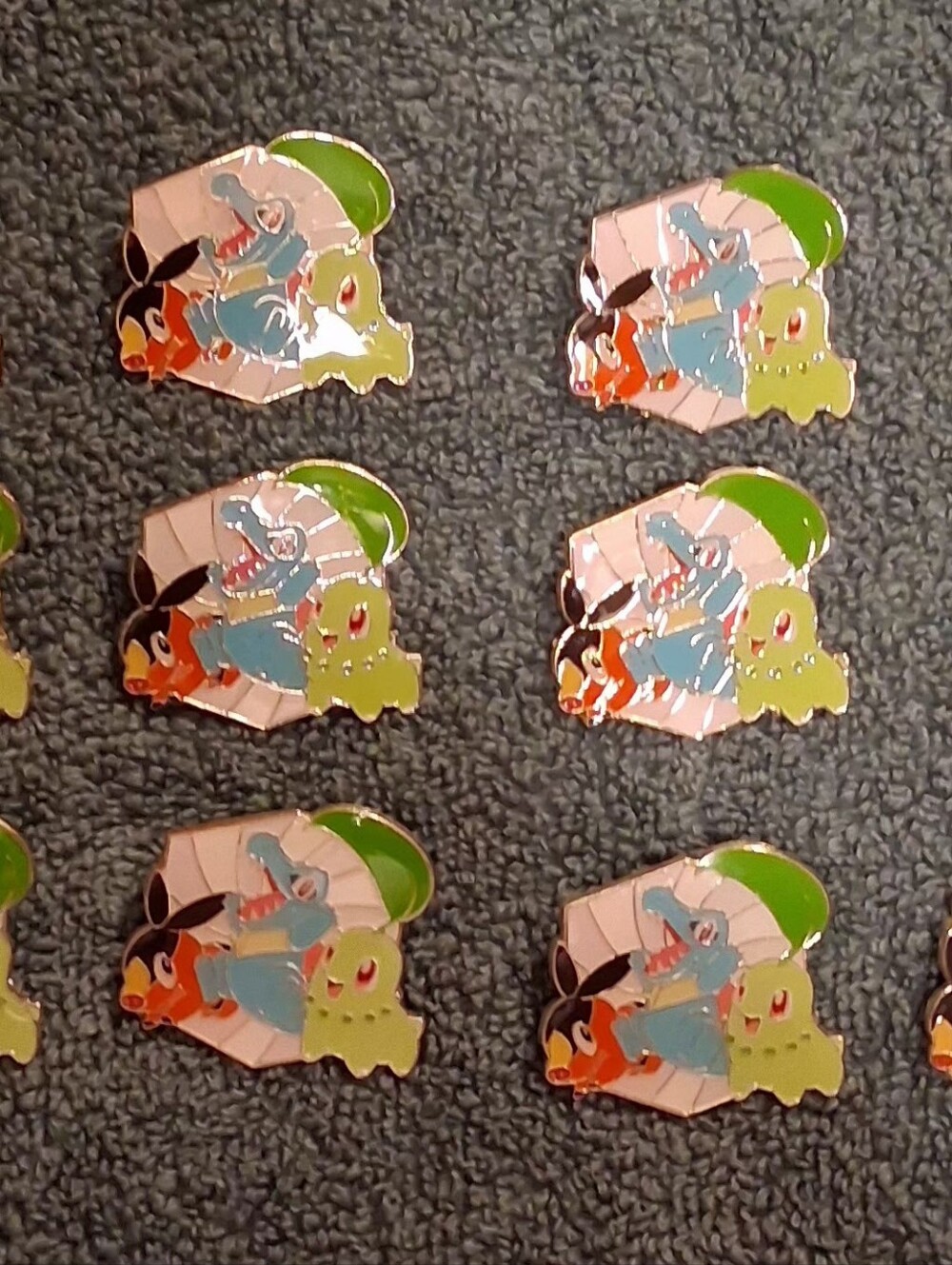 Pokemon Ascended Hereos  First Partners Deluxe Pins Same Theme Pins